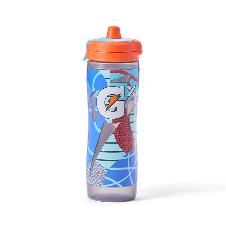 Gx Patterned Water Bottle - Montage Blue
