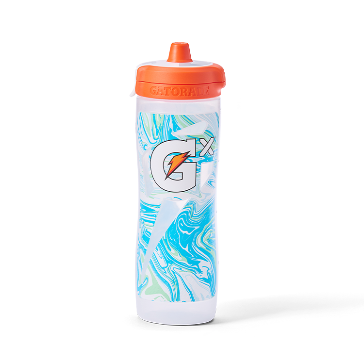 Gx Patterned Water Bottle - Marble White