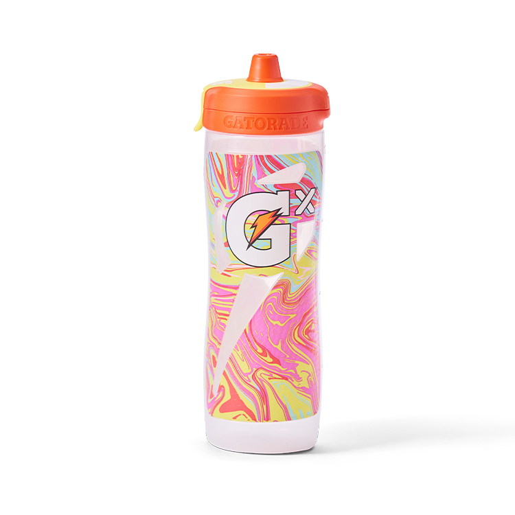 Gx Patterned Water Bottle - Marble Yellow